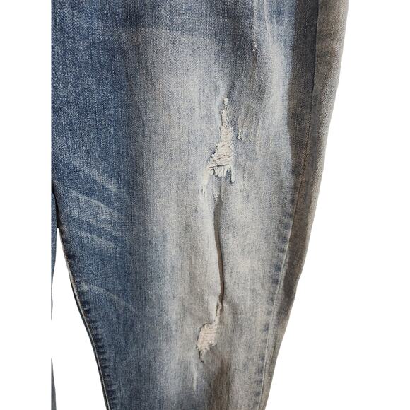 Dynasty Jeans 1738 Distressed Straight Leg Vintage Wash Denim Bottoms Size 36 - Picture 3 of 9